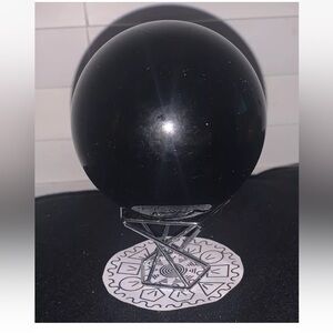 TOP Natural obsidian colored circular ball healing